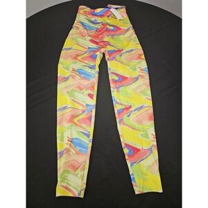 VITTY Colorful  High-Waist Cuz I Love You Shaping Leggings.  Women's Size Small‎